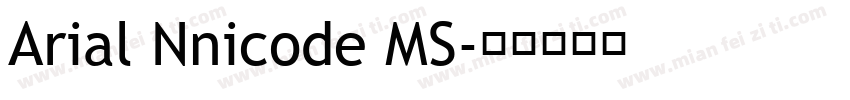 Arial Nnicode MS字体转换